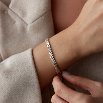 Üçlü Taşlı Balıksırtı Bileklik - Özer (1)