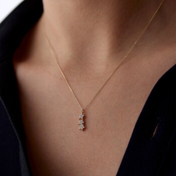 Üçlü Yıldız Kolye - Alen (1)