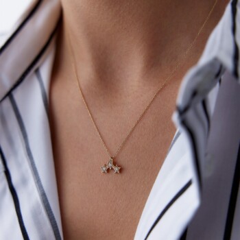 Üçlü Yıldız Kolye - Alen