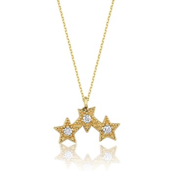 Üçlü Yıldız Kolye - Alen (1)