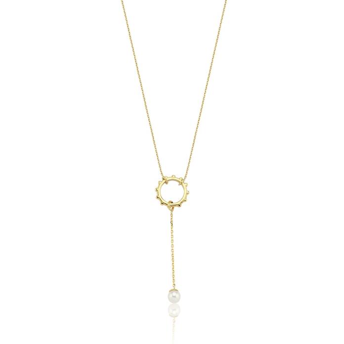 Üçlü Zincir İnci Kolye - 3
