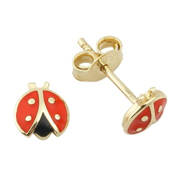 Uğur Böceği Çocuk Küpe - Melike