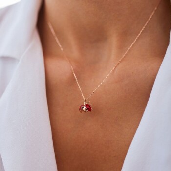 Uğur Böceği Kolye - Alen