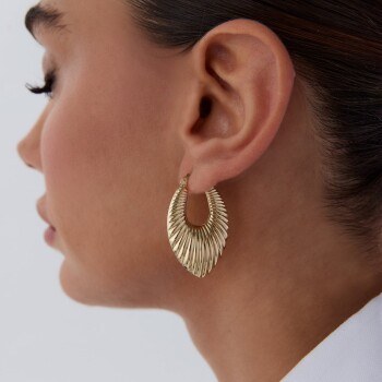 Uzun Midye Küpe - Dilmener