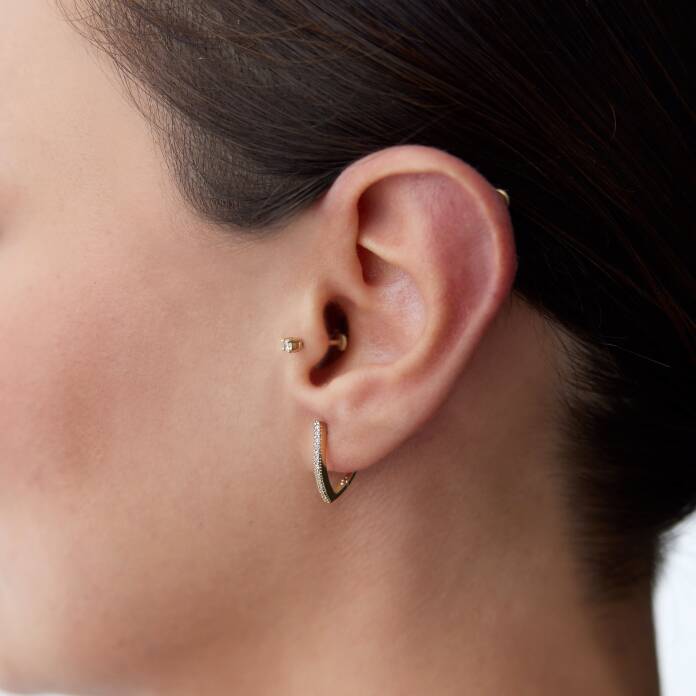 V Yarımtur Küpe - 1