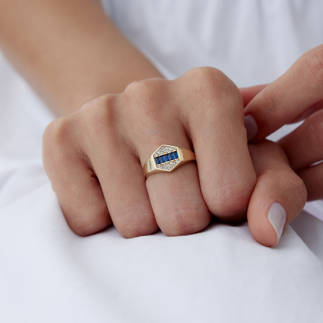 Valeris Laci Altıgen Yüzük - 1