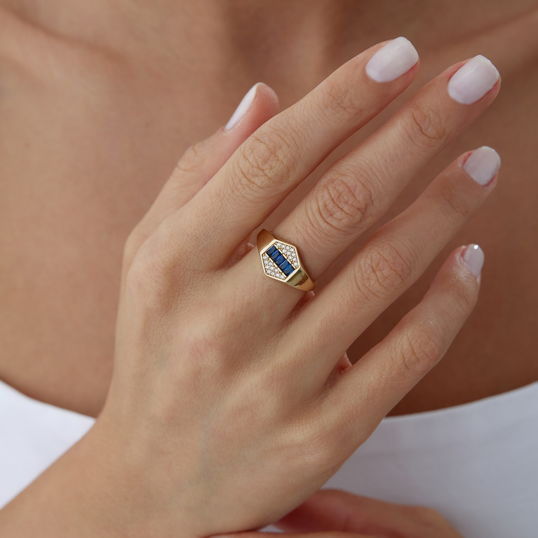 Valeris Laci Altıgen Yüzük - 2