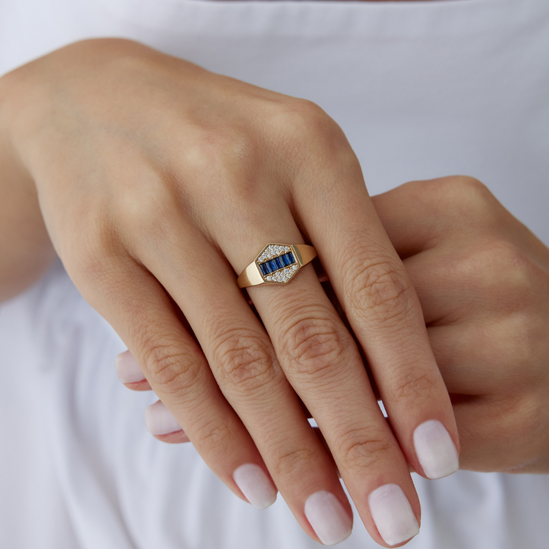 Valeris Laci Altıgen Yüzük - 3