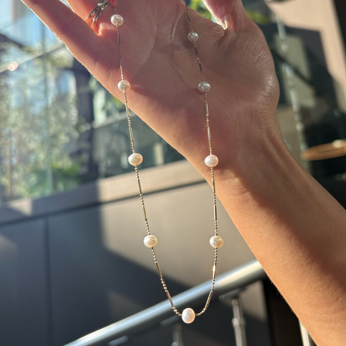 Vexla İnci Taşlı Kolye - 1