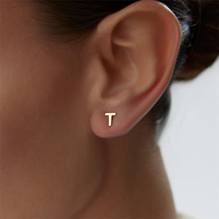 Vidalı Harf Küpe - 3