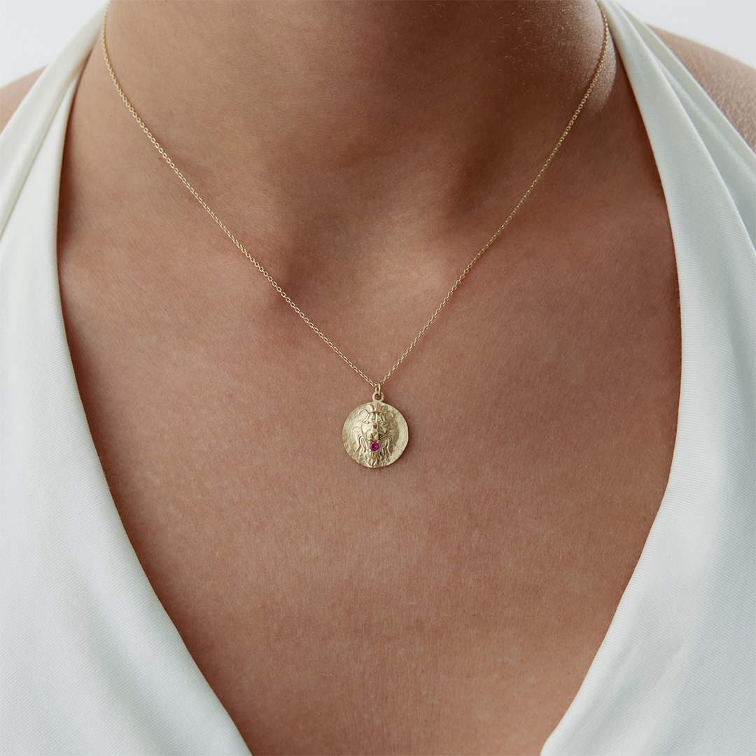 Vintage Aslan Madalyon Kolye - 1