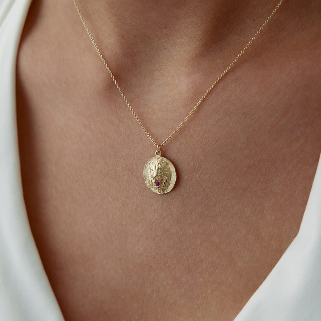 Vintage Aslan Madalyon Kolye - 3