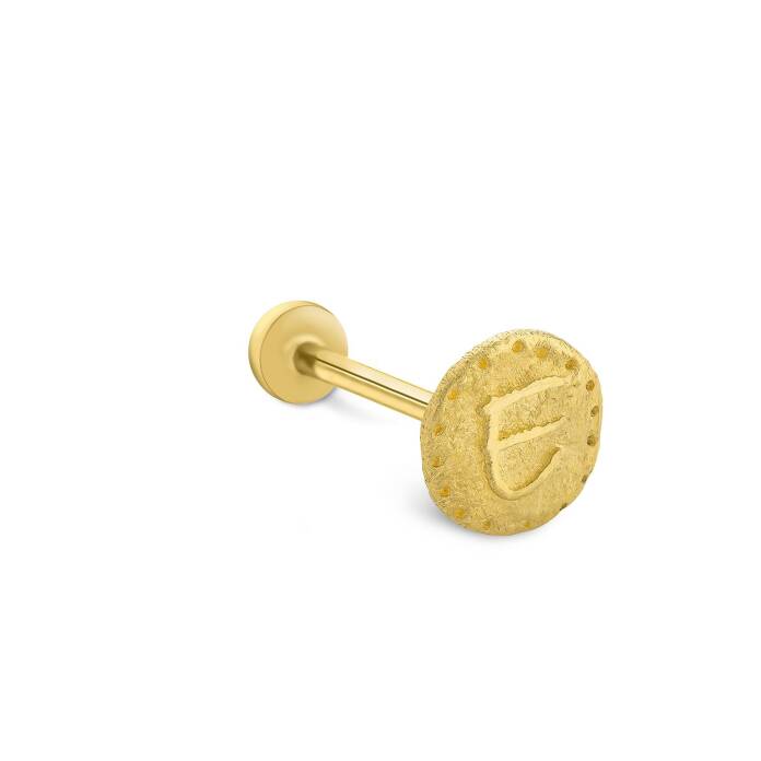 Vintage E Tragus Piercing - 1