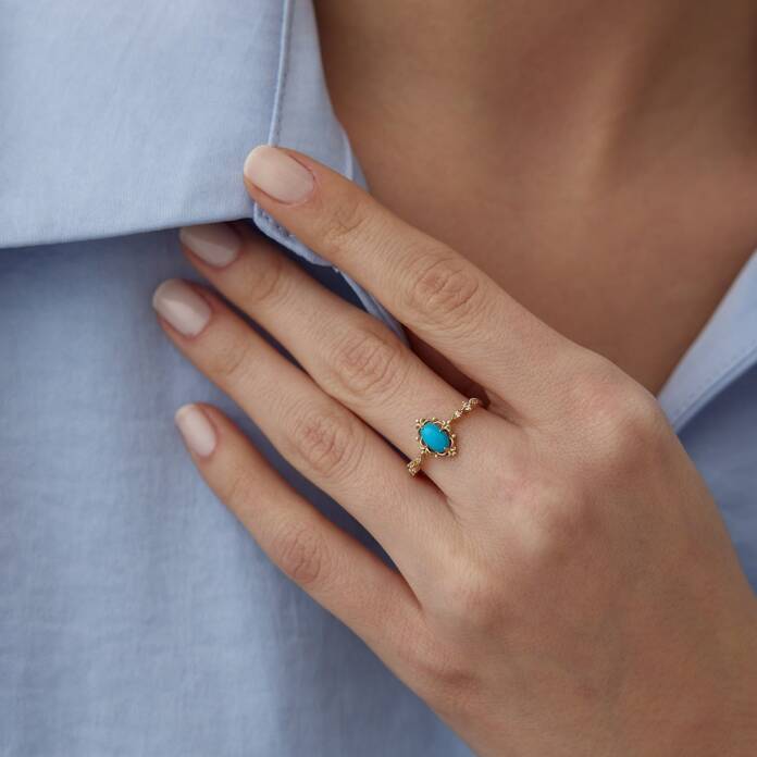 Vintage Firuze Yüzük - 1