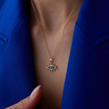 Vintage Göz Kolye - 4