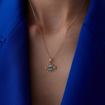 Vintage Göz Kolye - Özçelik (1)