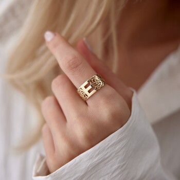 Vintage Harf Yüzük - Vedat (1)