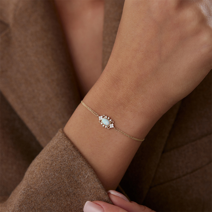 Vintage Opal Bileklik - Rayna (1)