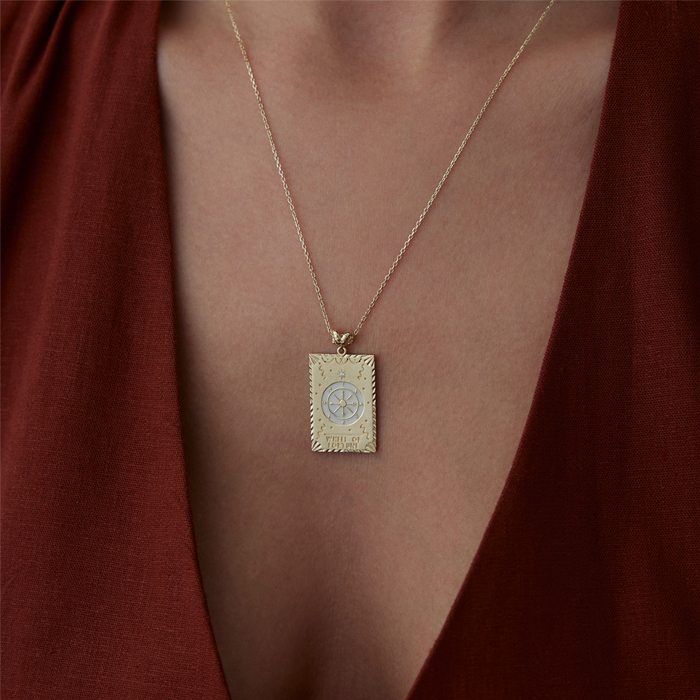 Wheel Of Fortune Tarot Kolye - Simoro