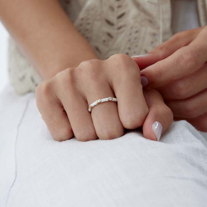 White Kemik Yüzük - Cemart (1)