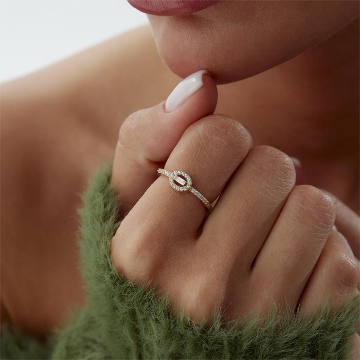 White Luna Yüzük - Rayna (1)