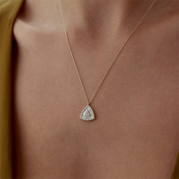 WhiteTrapez Kolye - Cemart (1)