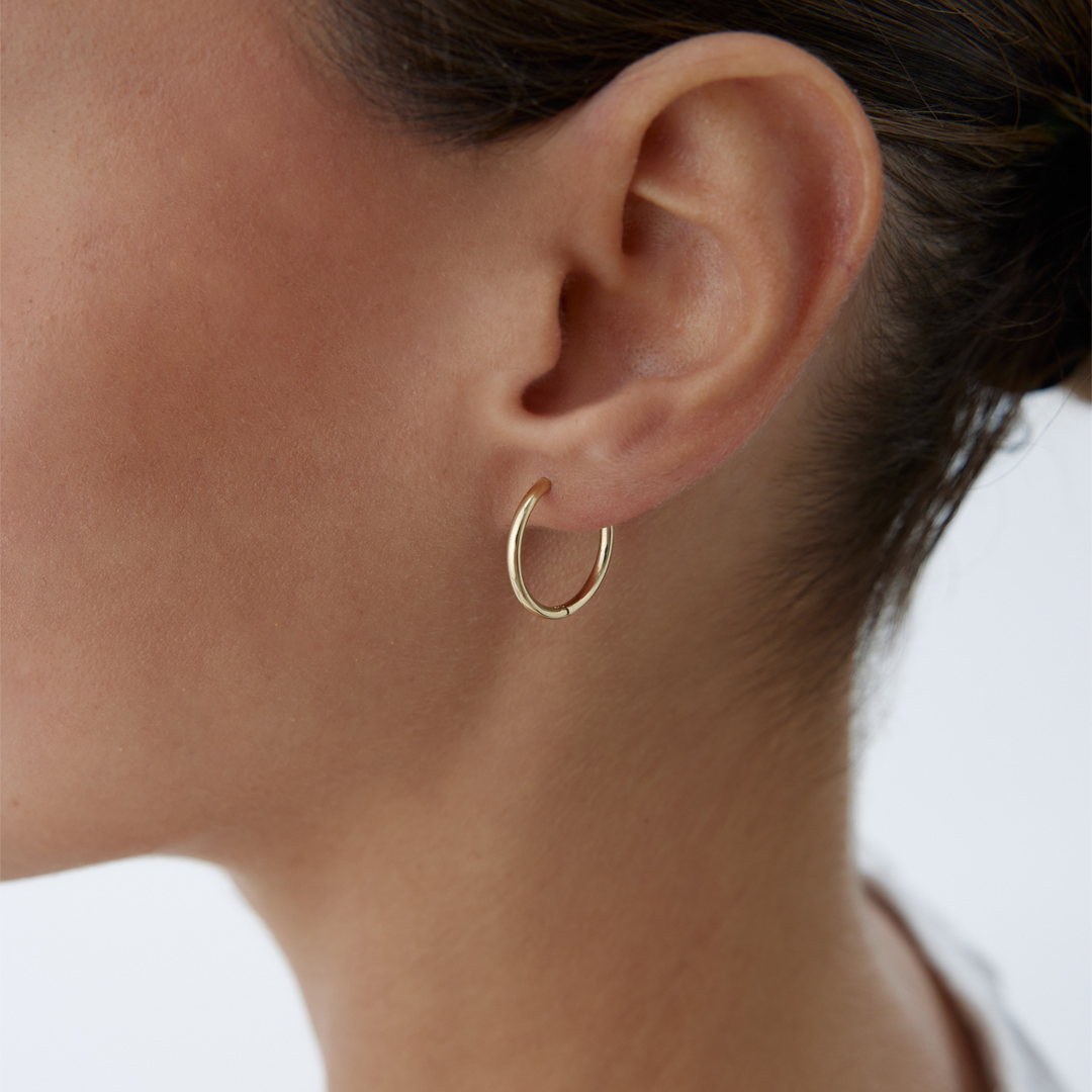 X Large Halka Küpe - 1