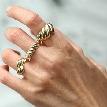 XL Kruvasan Yüzük - 3