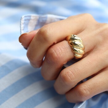 XL Kruvasan Yüzük - Rayna