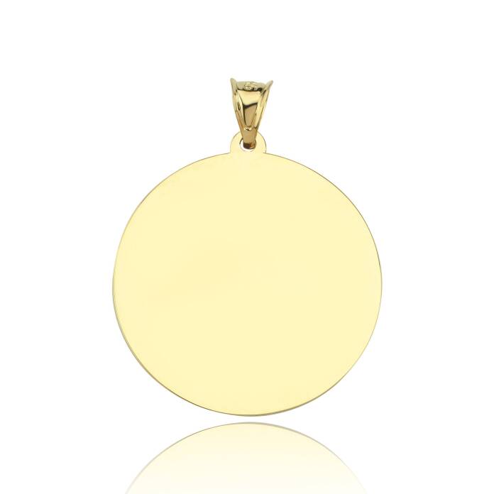 XLarge Yuvarlak Plaka Kolye Ucu - 1