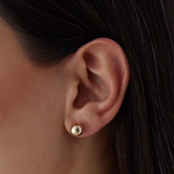 XXlarge Düz Top Küpe - Özçelik