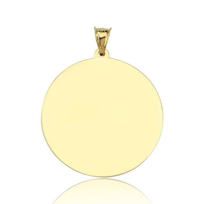 XXLarge Yuvarla Plaka Kolye Ucu - 1