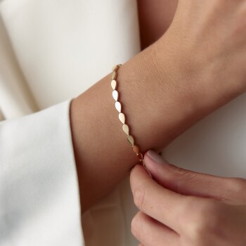 Yan Damla Kutu Kilit Bileklik - Alen