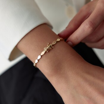 Yan Damla Kutu Kilit Bileklik - Alen (1)