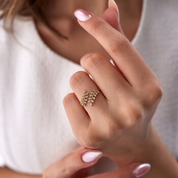 Yaprak Model Yüzük - Rayna (1)