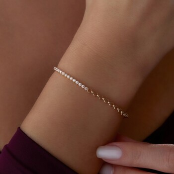 Yarı Doç Suyolu Bileklik - Rayna