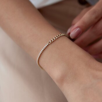 Yarı Gurmet Suyolu Bileklik - Rayna