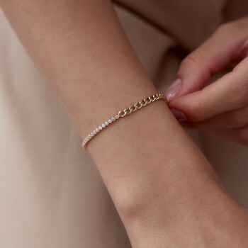 Yarı Gurmet Suyolu Bileklik - Rayna (1)