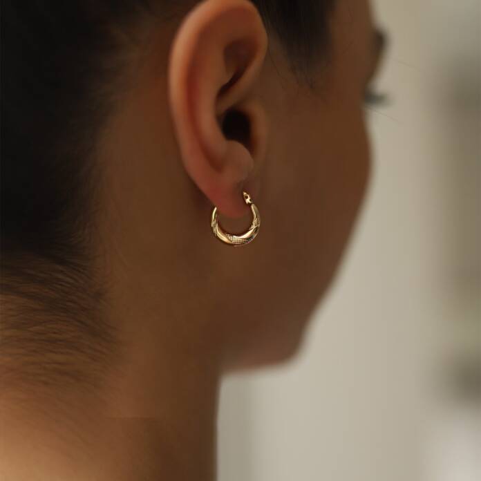 Yarı Kalemli Halka Küpe - 1