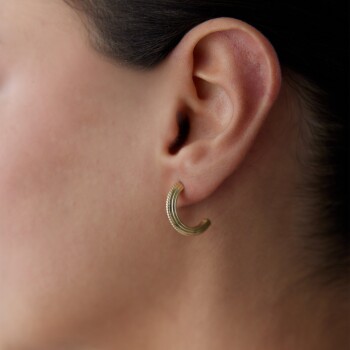 Yarım Disk Küpe - Cemart