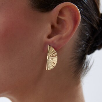 Yarım Güneş Küpe - Cemart