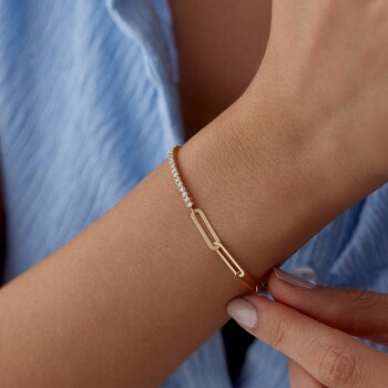 Yarım Su Yolu Ataç Bileklik - Cemart