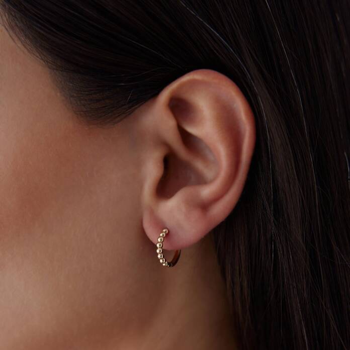 Yarımtur Top Küpe - 1