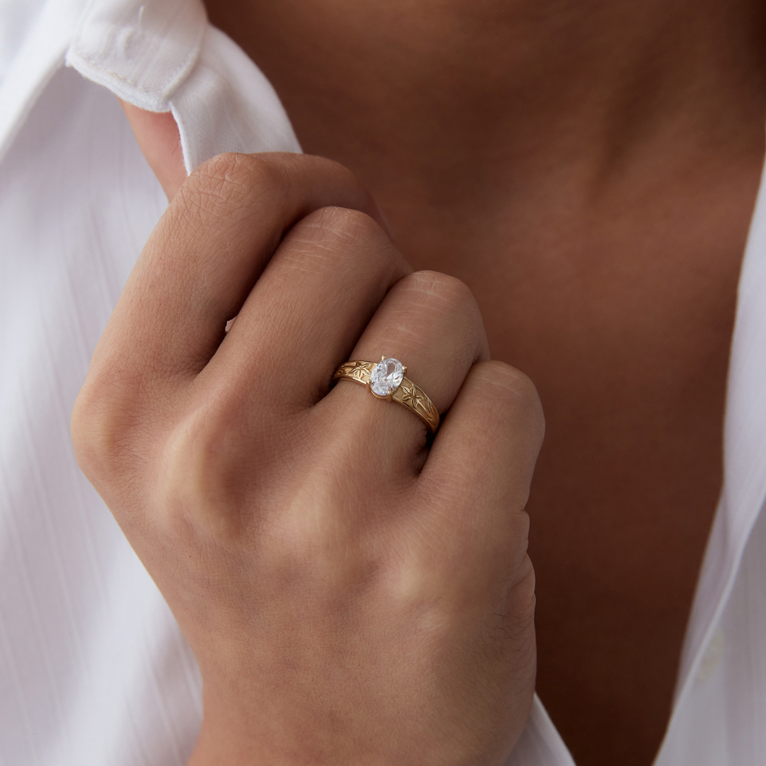 Yasmin Oval Yüzük - 1