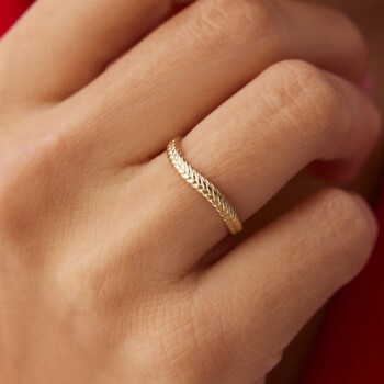 Yassı Başak Yüzük - Mazi (1)