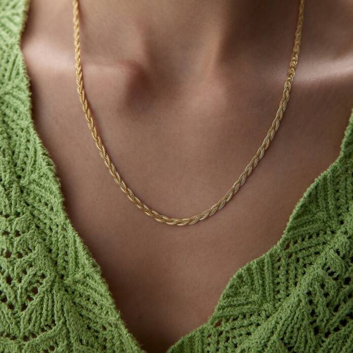 Yassı Saç Örgüsü Zincir - 1