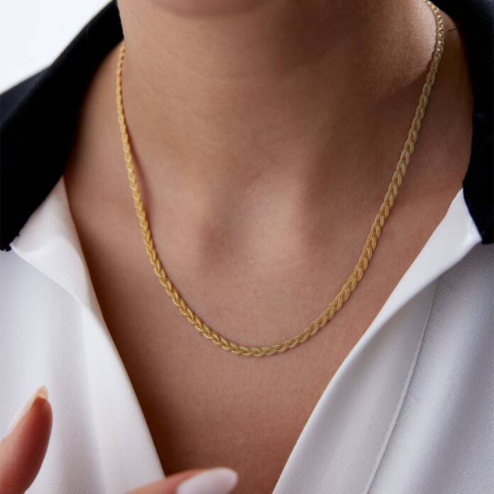 Yassı Saç Örgüsü Zincir - 2