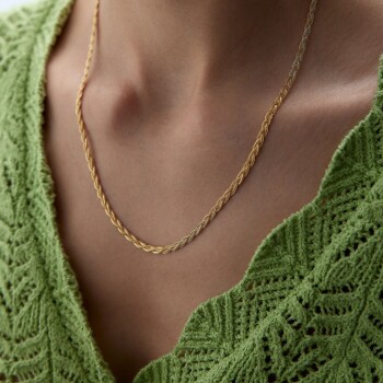 Yassı Saç Örgüsü Zincir - 3