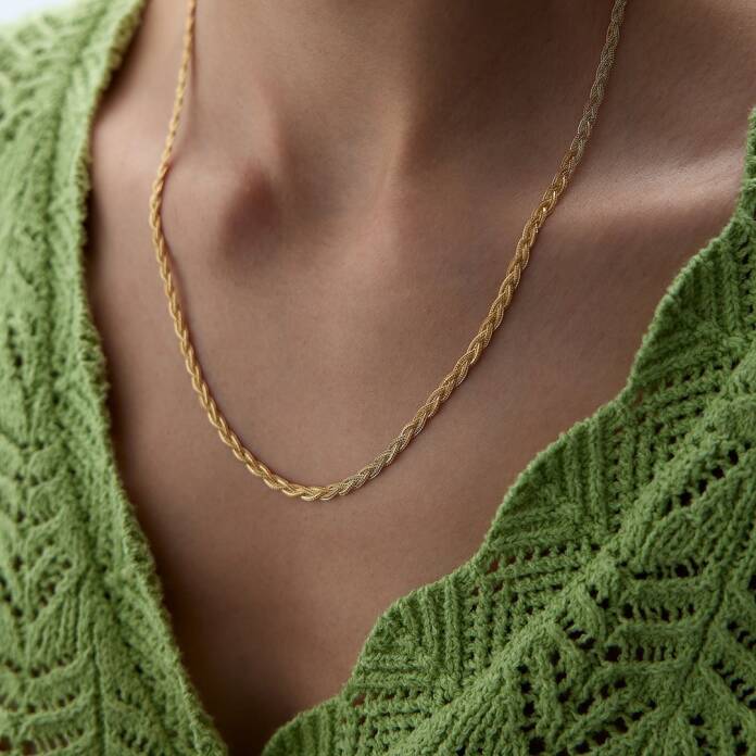 Yassı Saç Örgüsü Zincir - 3