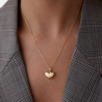 Yatay Bombe Kalp Kolye - Koçak (1)